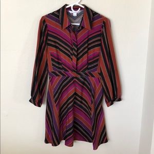 Striped long-sleeved Diane von Furstenberg Dress